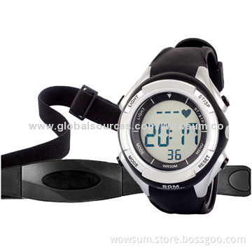 Heart Rate Monitor Watch with Chest Belt